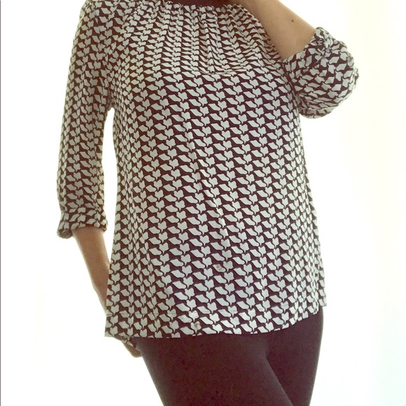 ESCADA LONG SLEEVE SILK BLOUSE - Picture 1 of 6